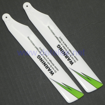 XK-K100 falcon helicopter parts main blades (green-white) - Click Image to Close